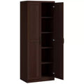 63 2-Door Kitchen Pantry, Freestanding Storage Cabinet with 5-tier Shelving and 2 Adjustable Shelves for Dining Room