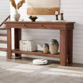 54 Console Table for Entryway - Farmhouse Entryway Table with Storage and Drawers, Small Entry Tables for Hallway Behind Couch Table Sofa Table