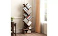 GustoWave Tier Wooden Tall Bookshelf with Storage, Corner Bookshelf, Tree Bookshelf, for Living Room, Bedroom, Home Office
