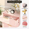 Wooden drawer cabinet, modern tall storage unit with anti-tip device, suitable for bedrooms, living rooms, and hallways.