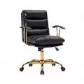 HomeStock 42 in.H Adjustable Height Black Cushion Seat Material with Swivels Executive Office Chairs