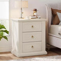 Lantine 3-Drawer Nightstand, Modern Night Stand with Storage Drawers, Wood Bedside Table Side End Table for Bedroom, Beige Visit the Tribesigns Store