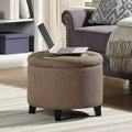 HomeStock Comfort Round Storage Ottoman
