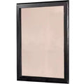 Royal Hampton 36 Inches Rectangular Wood Encased Mirror, Black