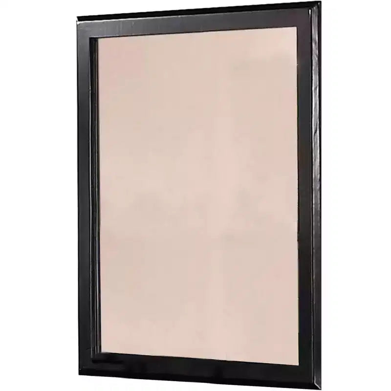 Royal Hampton 36 Inches Rectangular Wood Encased Mirror, Black