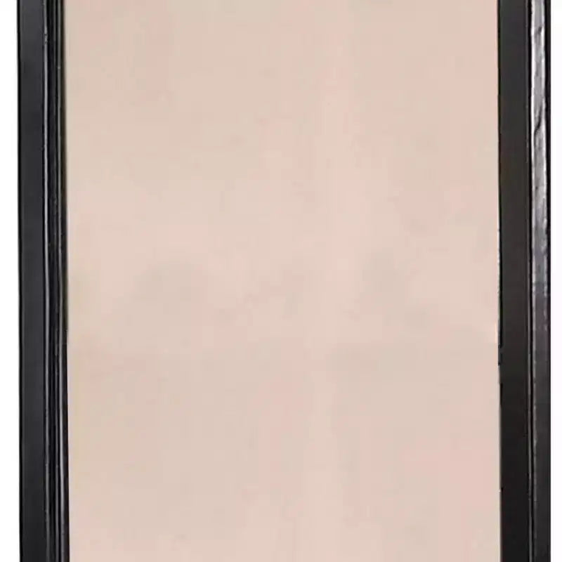 Rechteckiger Esstisch aus braunem MDF mit schwarzen Metallbeinen, 120×70×70 cm – für 6 Personen