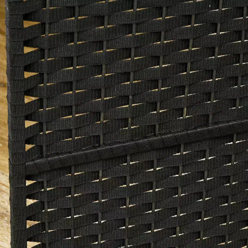 6-teiliger Raumteiler, 170 cm – Beige / Schwarz / Braun / Anthrazit / Naturholz