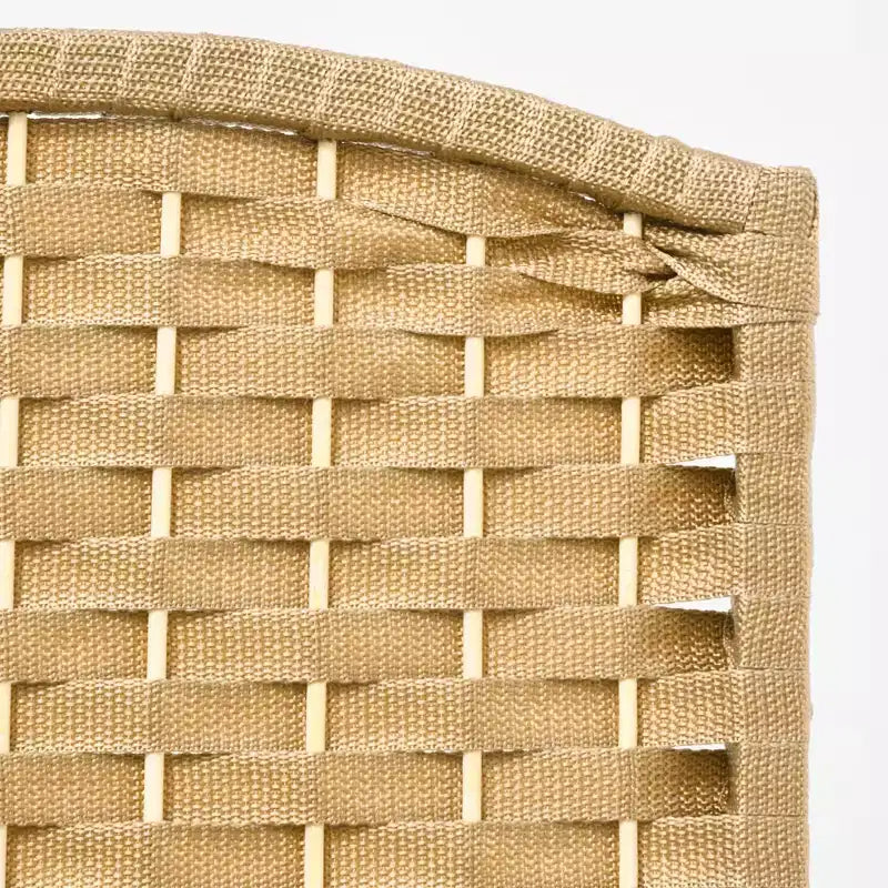 6-teiliger Raumteiler, 170 cm – Beige / Schwarz / Braun / Anthrazit / Naturholz