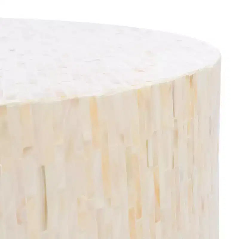 Runder Mehrfarbiger Couchtisch mit Metallgestell und MDF-Platte – für Wohnzimmer