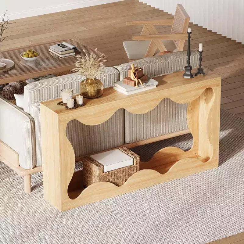 63" Konsolentisch, Beige/Braun, Landhausstil, 1-Personen-Montage