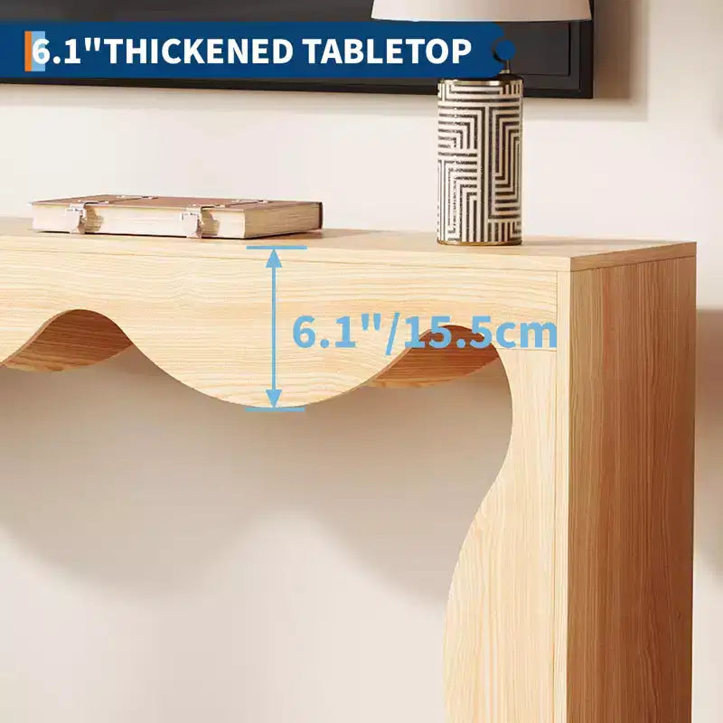 63" Konsolentisch, Beige/Braun, Landhausstil, 1-Personen-Montage