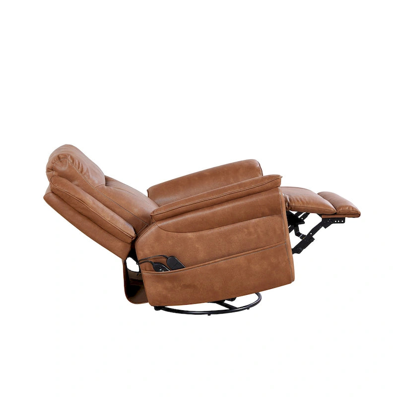 Christopher Knight Home - Harrison Power-Schaukelsessel mit Heizung & Massage, gepolsterten Armlehnen, für Wohnbereiche
