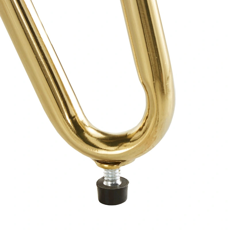 Bette Gold Finish Samt-Akzentstuhl von iNSPIRE Q Bold
