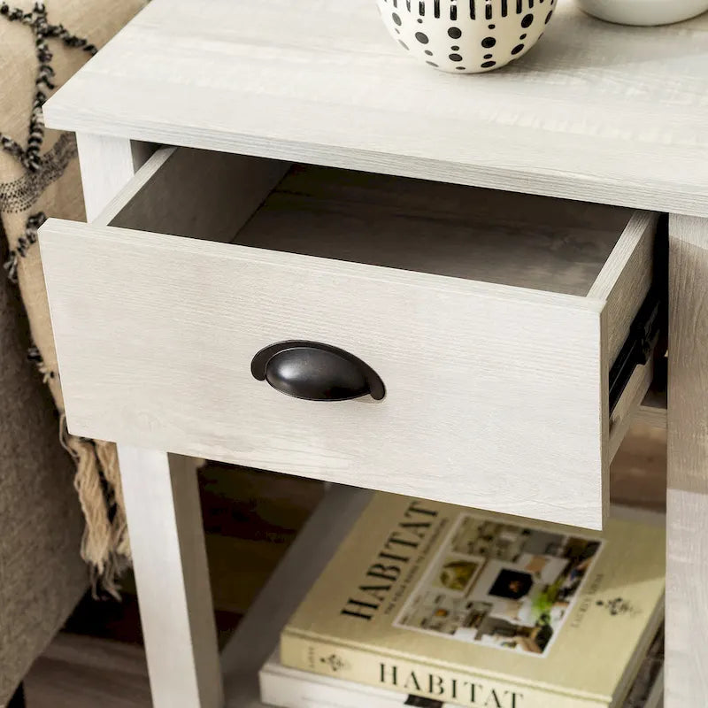 Middlebrook Nachttisch mit einer Schublade im Landhausstil, 2er-Set