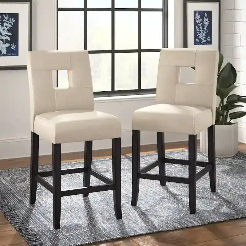 Brda Keyhole Thekenhocker mit hoher Rückenlehne (2er-Set) - Hocker