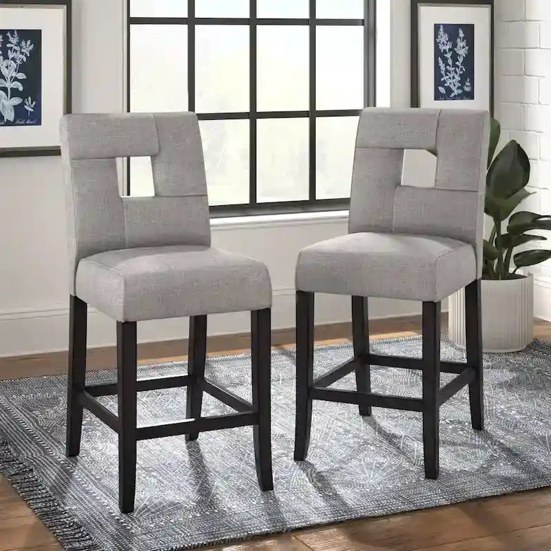 Brda Keyhole Thekenhocker mit hoher Rückenlehne (2er-Set) - Hocker