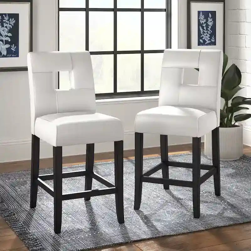 Brda Keyhole Thekenhocker mit hoher Rückenlehne (2er-Set) - Hocker