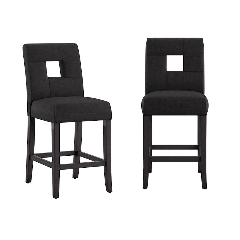 Brda Keyhole Thekenhocker mit hoher Rückenlehne (2er-Set) - Hocker