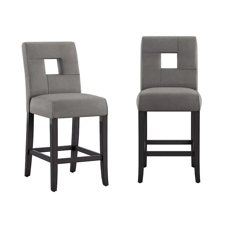 Brda Keyhole Thekenhocker mit hoher Rückenlehne (2er-Set) - Hocker
