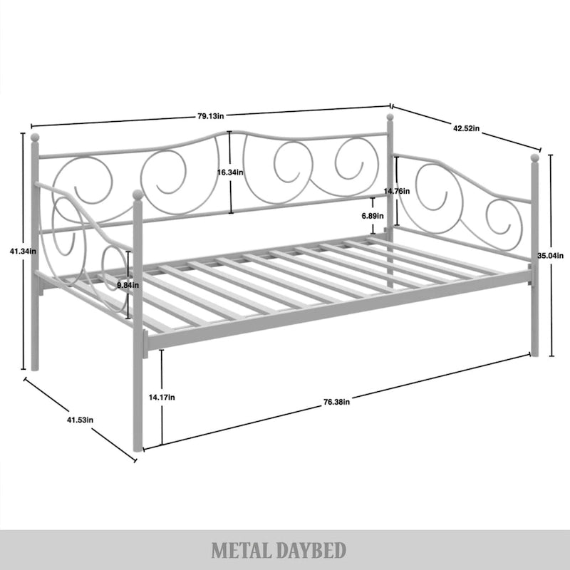 Modernes Tagesbett aus Metall